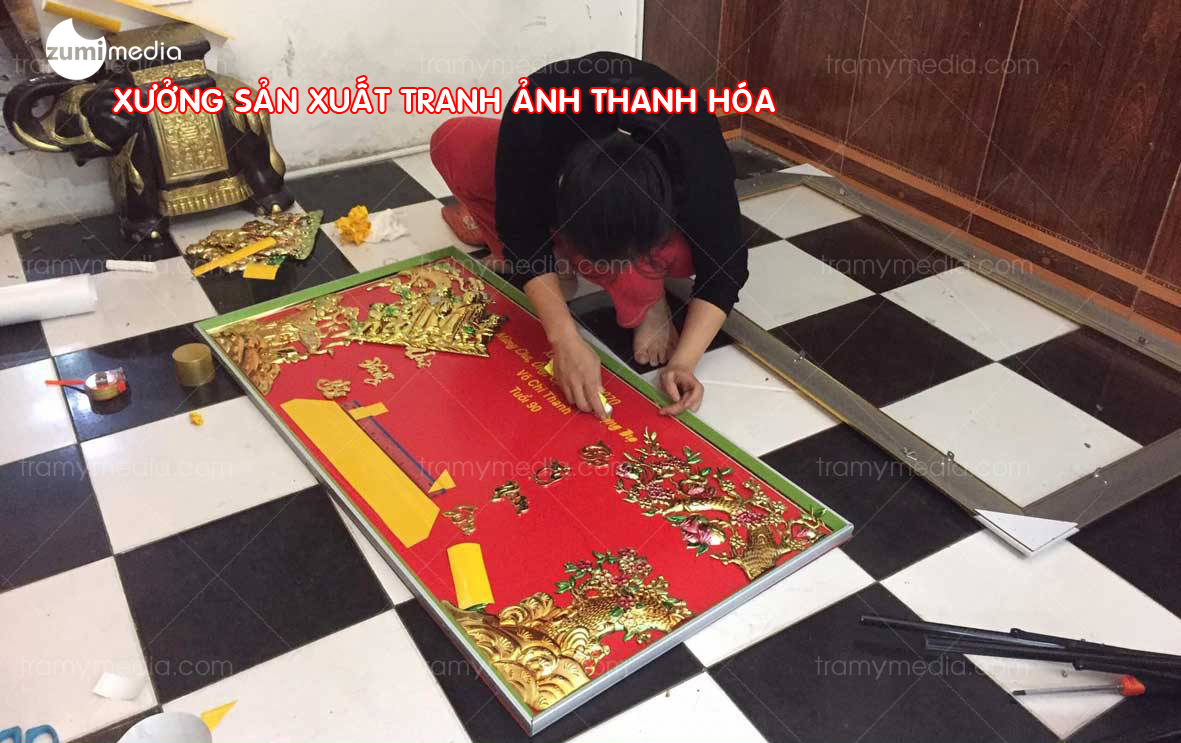 Sản xuất Tranh Đồng Mừng Thọ cho khách hàng tại Phú Thọ 2 xuong san xuat tranh anh 18
