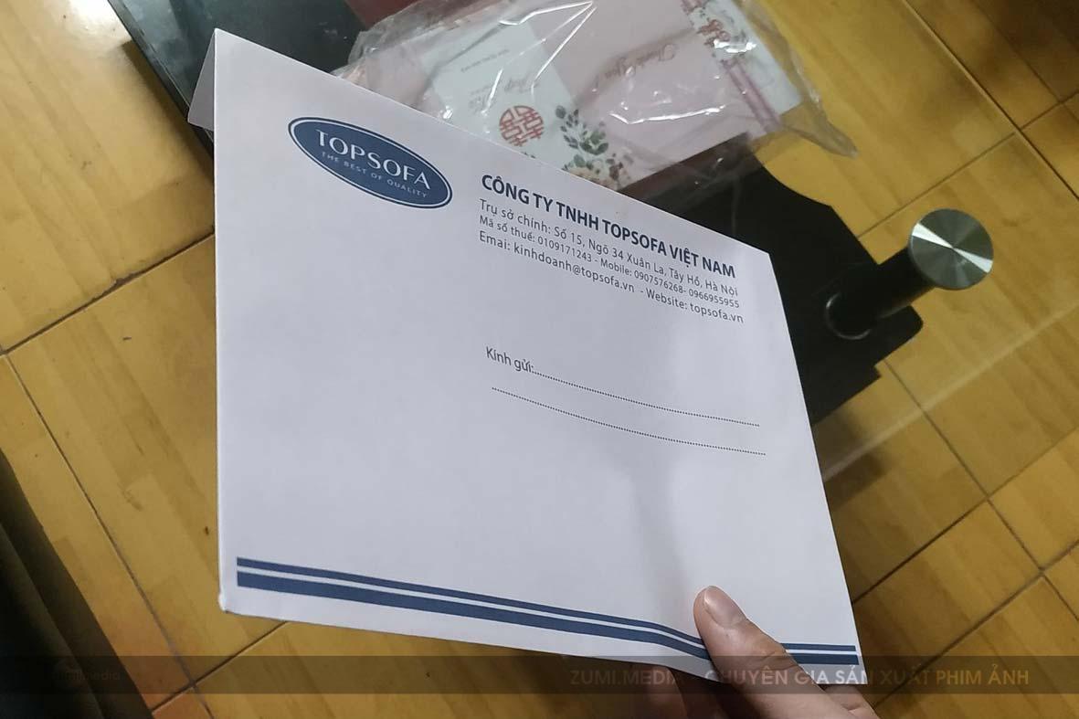 in phong bì A6 lấy ngay cho Công ty Topsofa tại Đông Anh 2 in phong bi tai dong anh 1