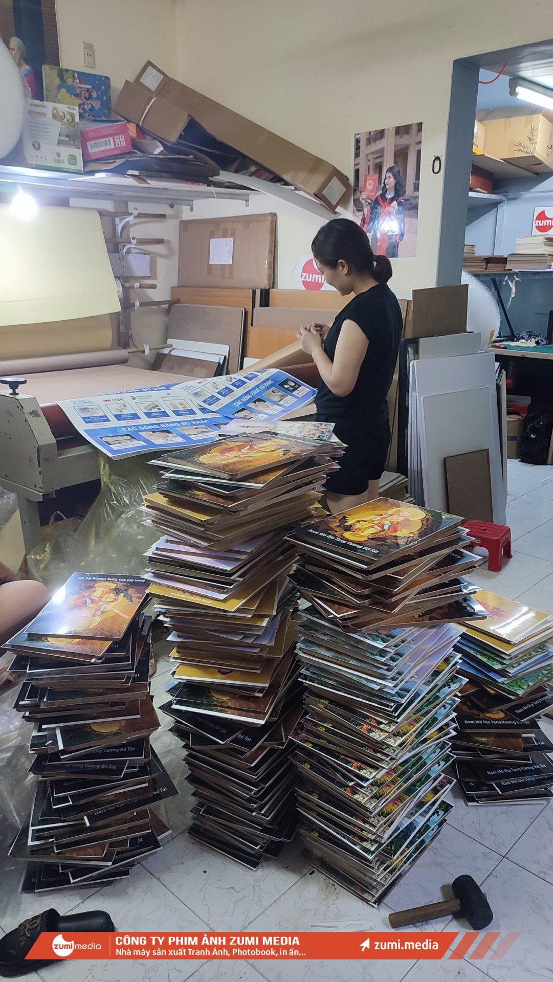 Zumi Media: In & Lắp Tranh Phật Khổ Lớn tại Vinhomes Ocean Park 6 nha may sx tranh anh phat giao lon nhat viet nam xuong in tranh trang guong cao cap 15948