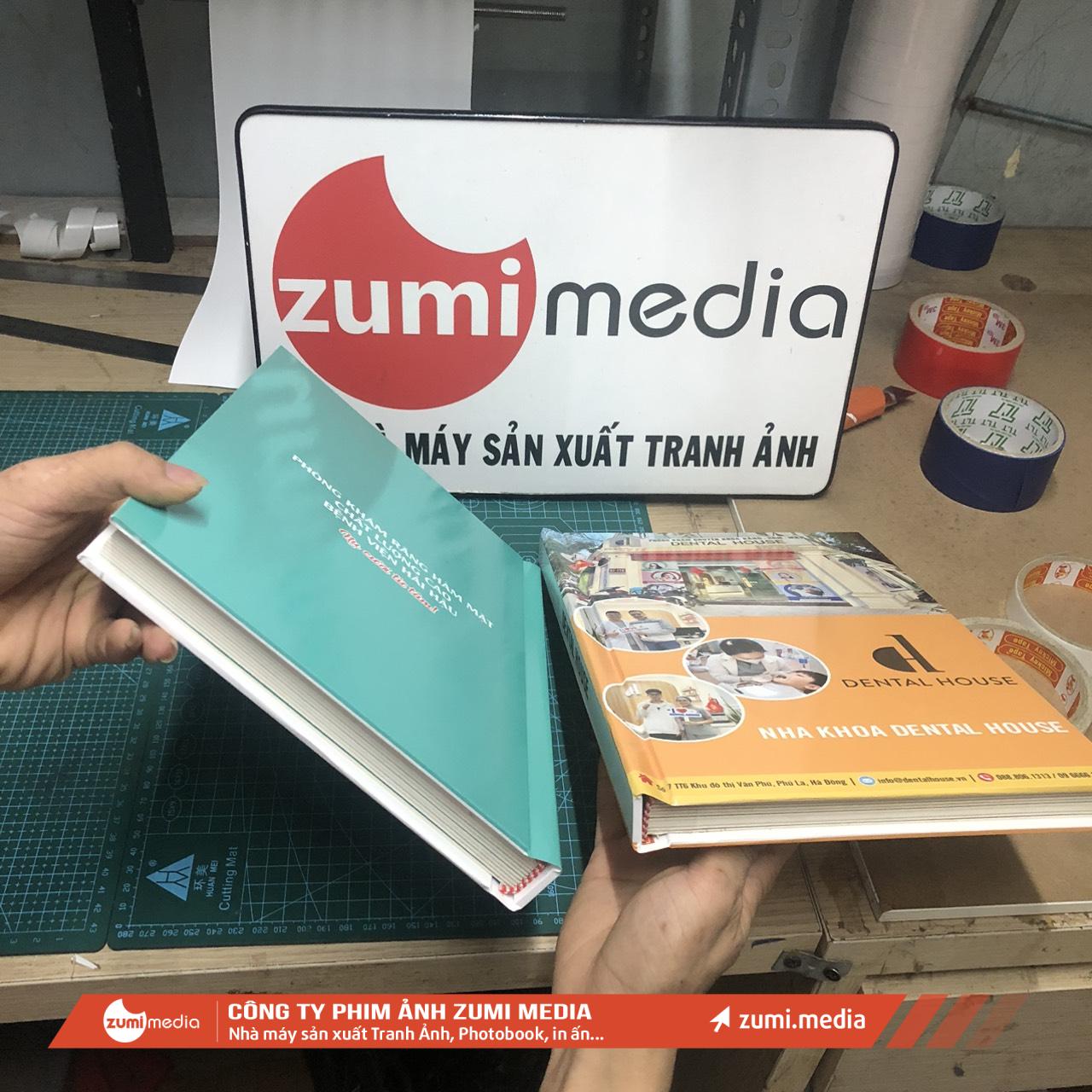 in Album Photobook 10 in sach menu Photobook Nha Khoa Dental in menu phong kham rang ham mat 1