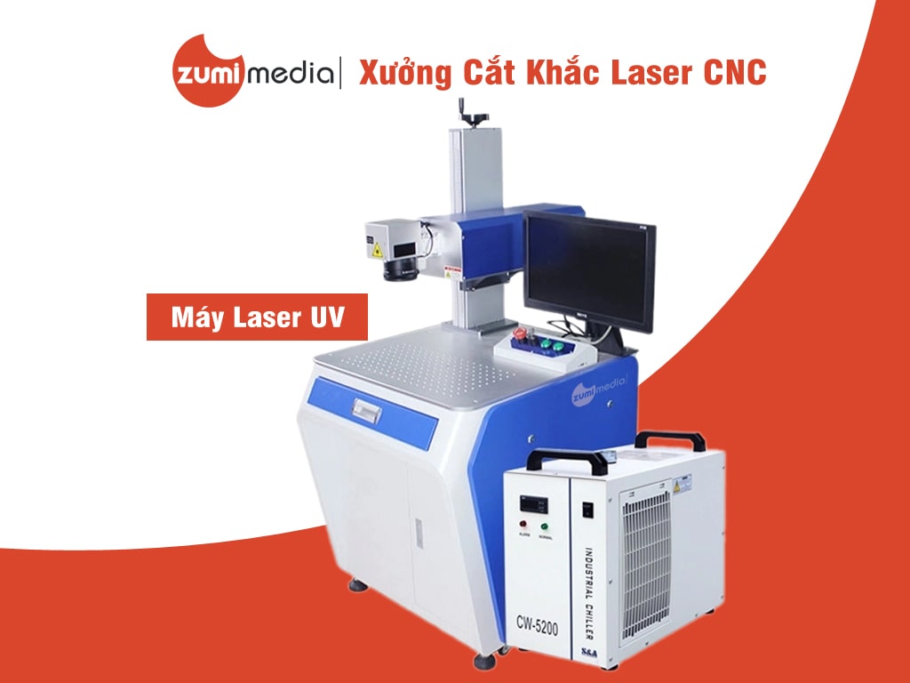 Xuong Cat Khac Laser CNC May Laser UV Blue Laser